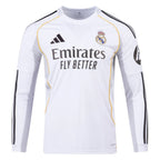 Real Madrid 2025/26 Home Long Sleeves Jersey