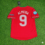 Hugo Almeida Portugal Euro 2012 Red Retro Football Jersey Kit