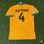 Samuel Kuffour Bayern Munich Yellow Retro Football Jersey Kit