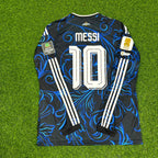 Lionel Messi Argentina 2026 World Cup Away Legacy Patch Long Sleeve Football Jersey