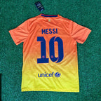 Lionel Messi 10 – Barcelona 2012–2013 Orange Retro Kit Jersey – | Trikot | Maillot Soccer Shirt