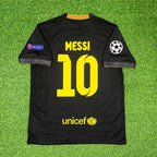 Lionel Messi #10 Barcelona 2013-2014 Black Retro Football Jersey