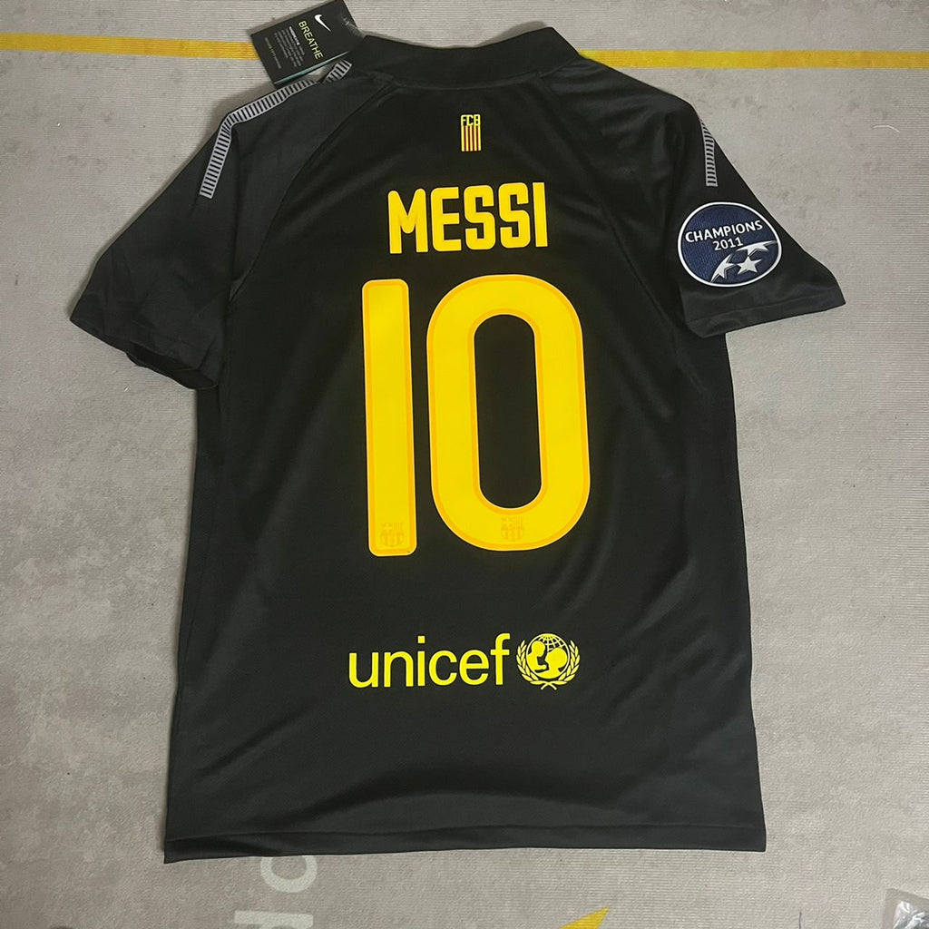 Lionel Messi Black Barcelona 2011/12 Retro Kit Shirt Jersey Trikot Maglia