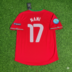 Luis Nani Portugal Euro 2012 Red Retro Football Jersey Kit