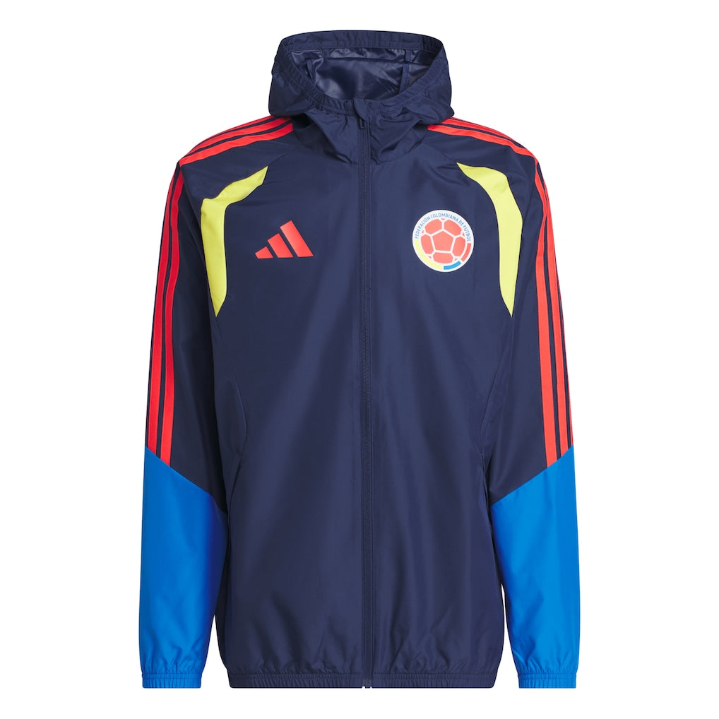 Colombia World Cup 2026 Tiro All Weather Full-Zip Jacket - Navy