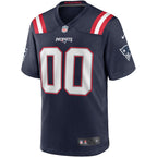 New England Patriots  Game Home Jersey - Navy - Custom  NFL