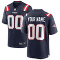 New England Patriots  Game Home Jersey - Navy - Custom  NFL