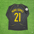 Nuno Gomes Portugal 2006 World Cup Long Sleeve Black Retro Football Jersey