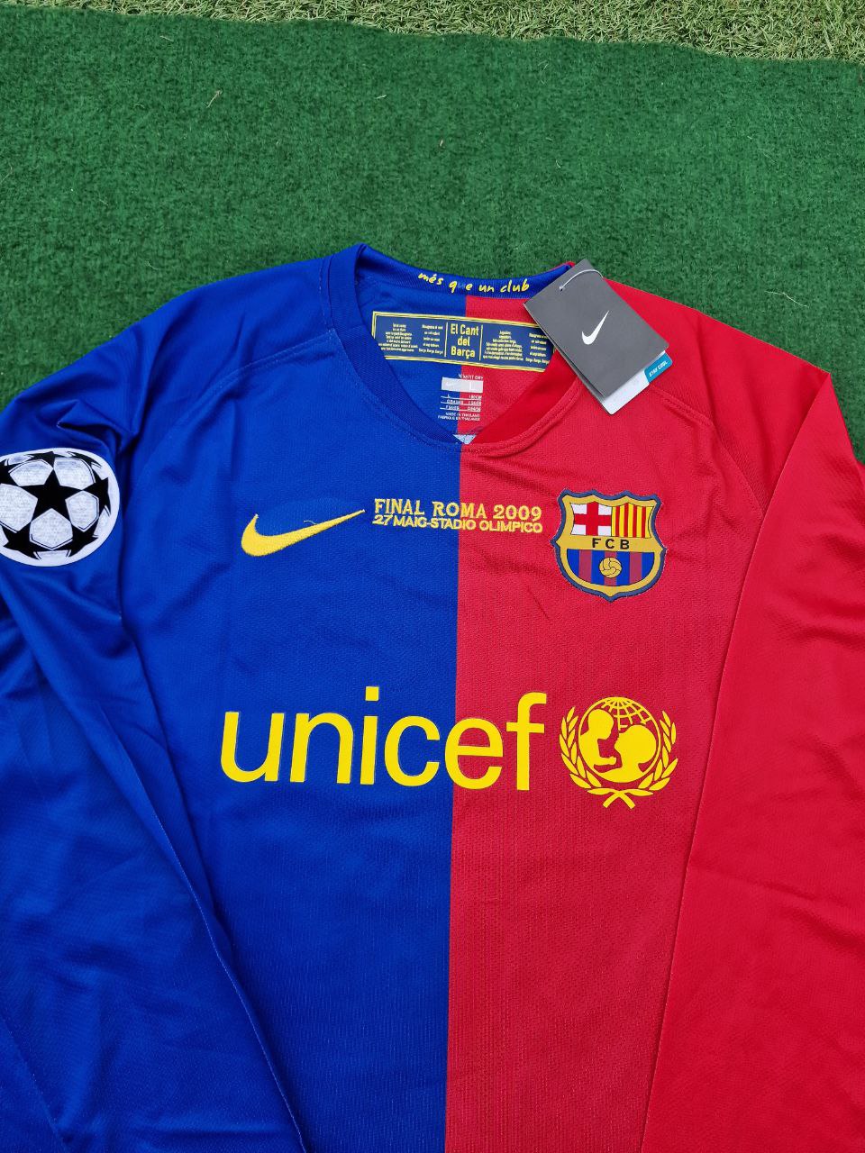 Lionel Messi Barcelona 2009 Champions League Final Retro Jersey