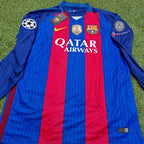 Lionel Messi Barcelona 2016 Special Edition Jersey with World Championship Patch Soccer Jersey