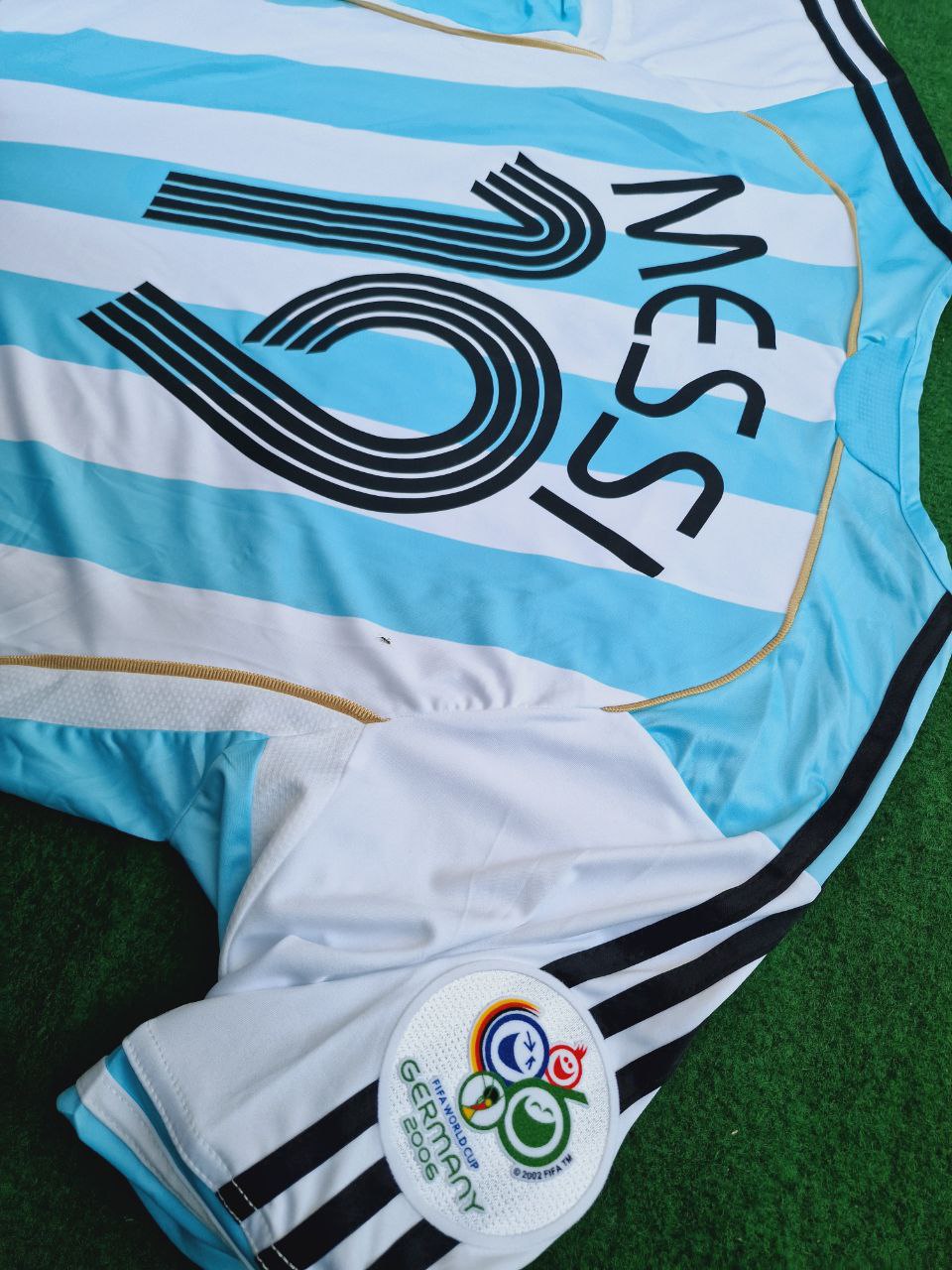 Lionel Messi Argentina 2006 World Cup Retro Soccer Jersey Maillot Trikot Maglia
