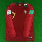 Cristiano Ronaldo Portugal 2018 World Cup Retro Jersey Trikot Maglia Soccer Shirt