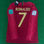 Cristiano Ronaldo Portugal 2018 World Cup Retro Jersey Trikot Maglia Soccer Shirt