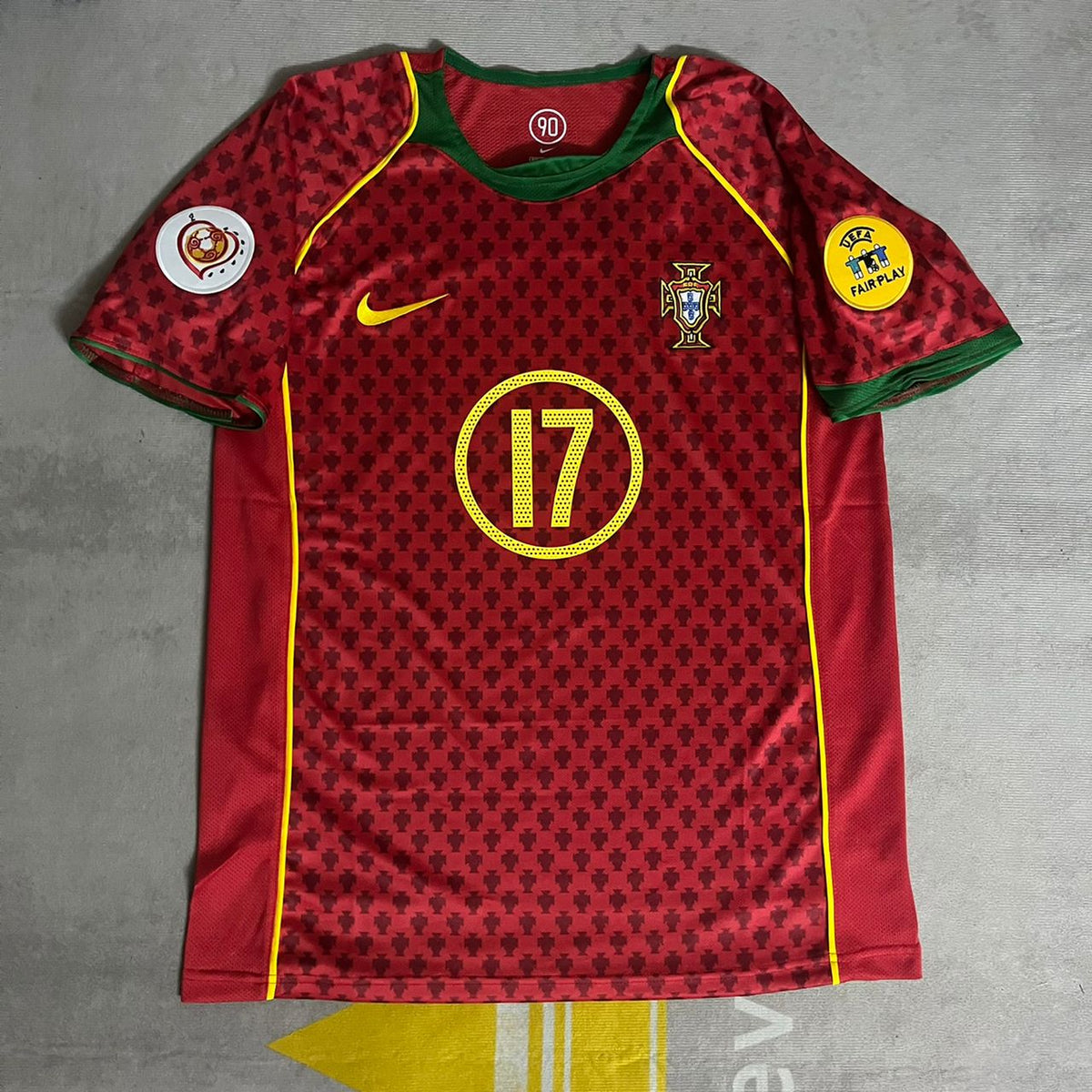 Helder Postiga EURO 2004 Retro Home Red Jersey Trikot